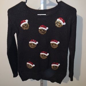 Justice Christmas Emoji Sweater Size: 10